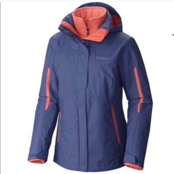 Columbia Jackets & Blazers - Columbia Interchange Winter Jacket Skiing Women’s Size Medium Blue Orange